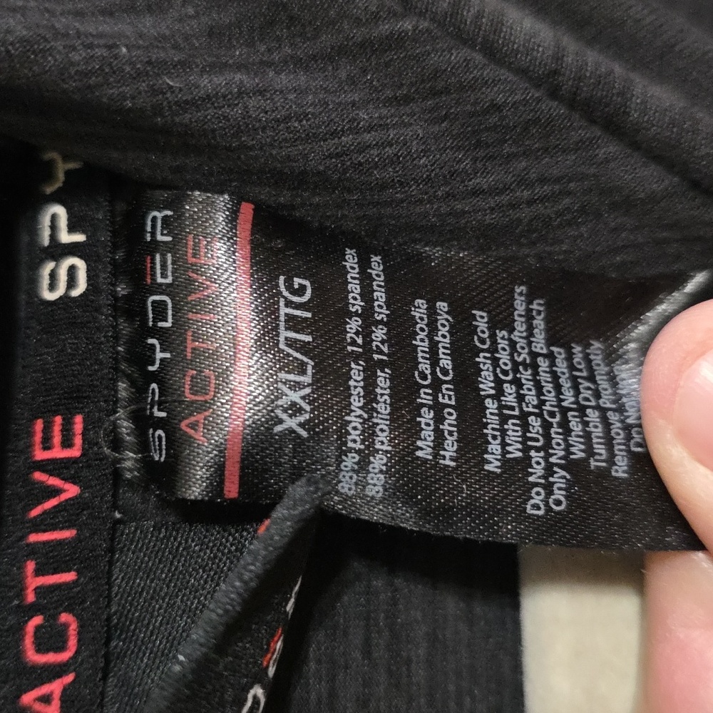 Spyder Activewear Men's Hooded Shirt Pockets Lighteight Athleisure Sz XXL EUC - Picture 3 of 10